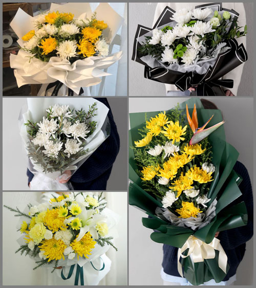 贵州六盘水盘县鸡场坪镇坪子村白事花束代送